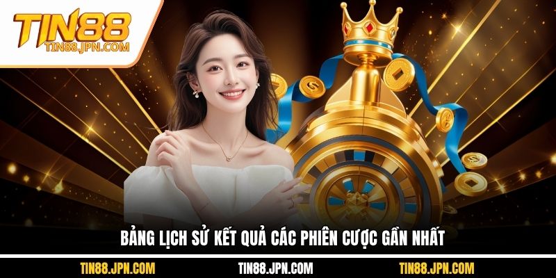 Bảng lịch sử kết quả các phiên cược gần nhất